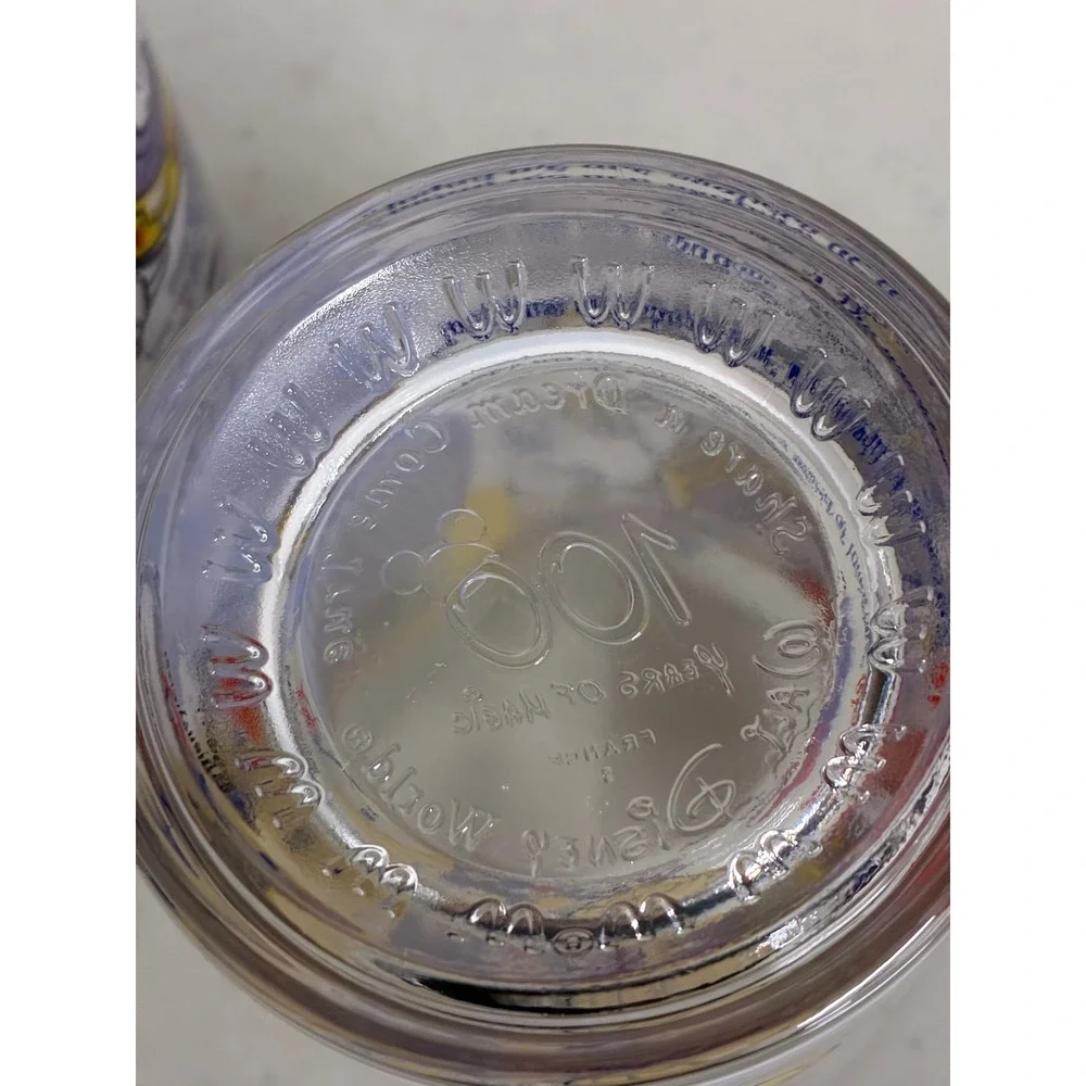 McDonalds Disney World 100 Years of Magic Glasses 2002 Set of 2‎ Mickey Epcot